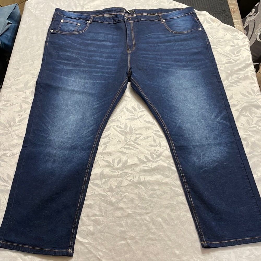 Bigdude Stretch Jeans Dark Blue Size  58 x 31 New with Tags